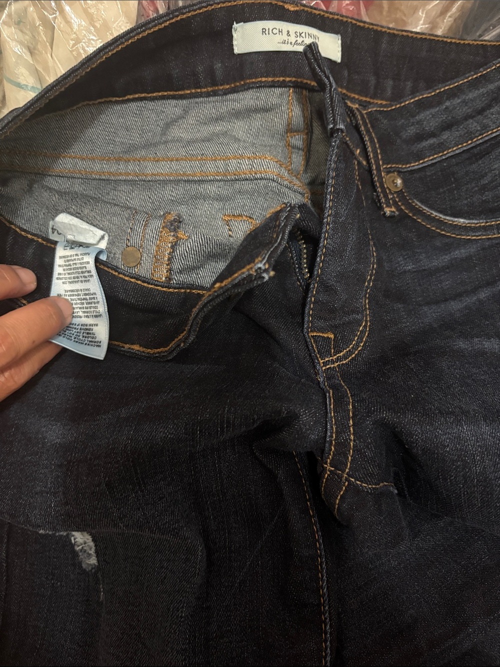 Rich & Skinny Men’s Dark Wash Skinny Jeans